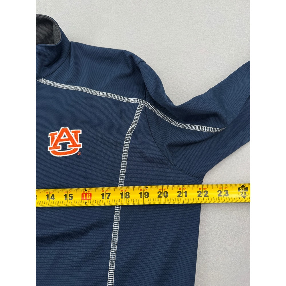 Columbia Golf Auburn Tigers Mens Medium Navy Blue Quarter Zip Pullover Shirt - Picture 8 of 10